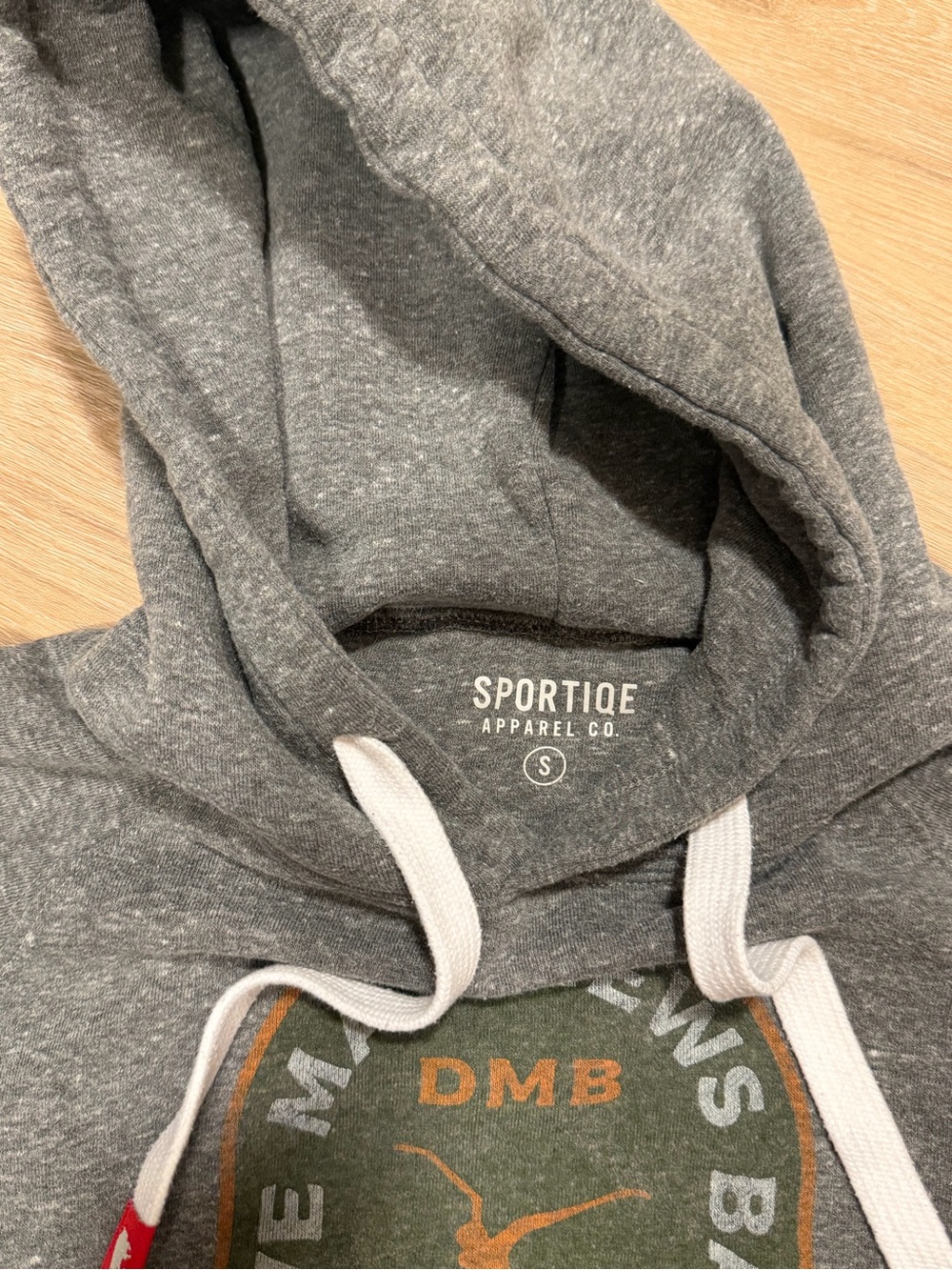 Dave Matthews Band [DMB] Concert Heather Gray Logo Hoodie - Picture 2 of 3